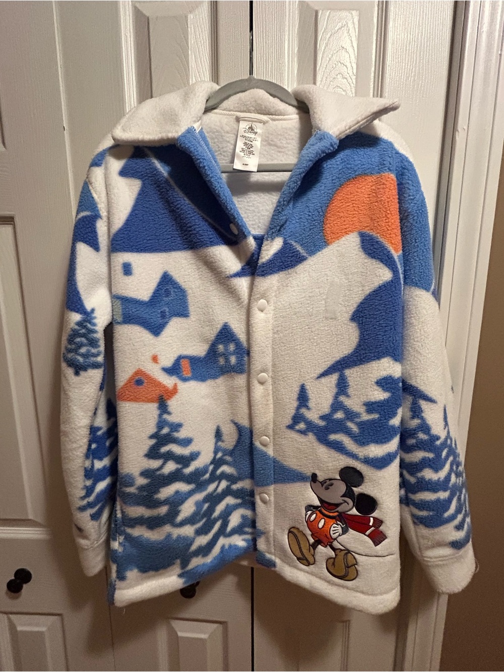 Disney  Blue & White Mickey Fleece Jacket